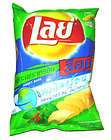 Lays potato chip crispy snack food   Sweet Basil x 3