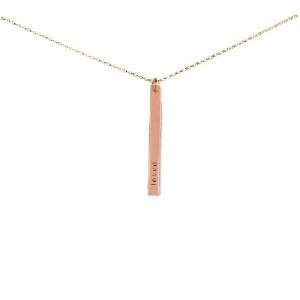  Dogeared Loved Mantra Rose Gold Dipped Necklace Jewelry