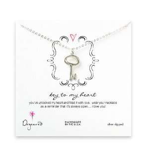  Dogeared Key to My Heart Sterling Silver Necklace 
