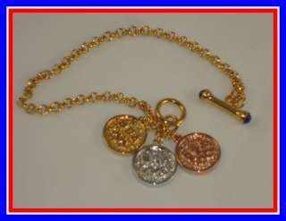 Olympic Gold Bracelet w/ Gold/Silver/Bronze Medals  