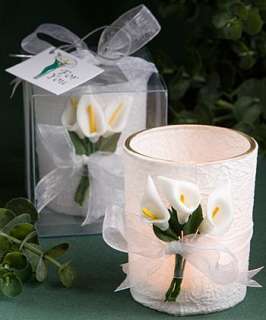 96   Stunning Calla Lily Design Candle   Wedding Favors  