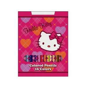  Hello Kitty Colored Pencils  16 Colors: Toys & Games