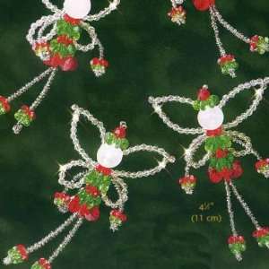 Beadery Holiday Beaded Ornament Kit christmas Fairies 4.5 Makes 6 