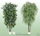 Potted 7 Real Wood Artificial Trees Ficus + Willow