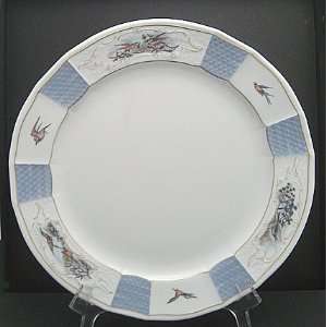  Mottahedeh Birdsong Blue Dinner Plate Dinnerware: Kitchen 