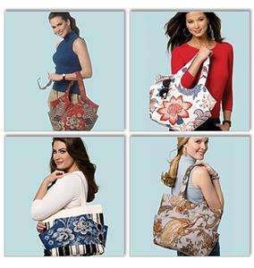   5658 LINED TOTE BAGS HANDBAGS SEWING PATTERN 2 SIZES ~ NEW  