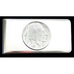 Sculpted Pewter Moneyclip   Indian Head Nickel