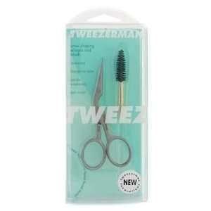  Tweezerman Stainless Brow Shaping Scissors & Brush 