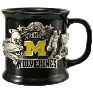 Michigan Wolverines Black Ceramic Mug