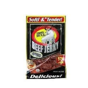  AccuFitness Iron Bull Soft Beef Jerky, Peppered, 12 