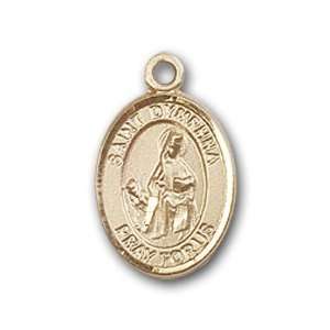   Medal with St. Dymphna Charm and Angel w/Wings Pin Brooch Jewelry