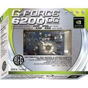 Bfg Tech GeForce 6200 OC Graphics Card 256MB DDR S Video VGA AGP 8x 