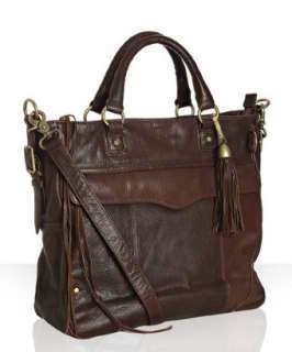 Rebecca Minkoff glazed brown leather Dear tote bag   up to 