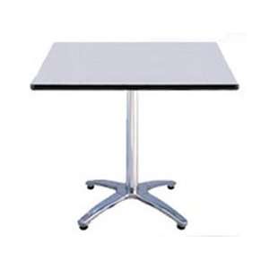 KFI Seating 30 inch Square Table with Pedestal Base