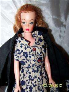   doll, ski queen jacket black cape vintage Barbie clothing  