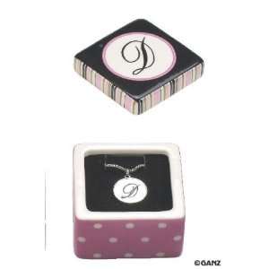   Box & Necklace   Letter D Jewelry Box and Necklace Toys & Games