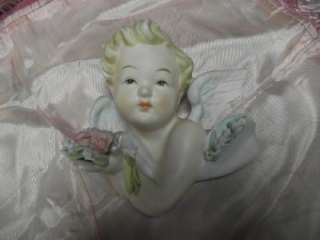 Lovely Vintage Lefton Angel Wall Plaque KW6417R  