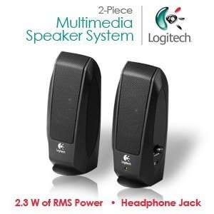  Logitech S 120 2 Piece 2 Channel Multimedia Speaker System 