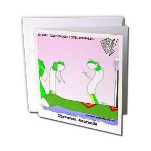   Cartoons   Operation Anaconda   Greeting Cards 6 Greeting Cards with