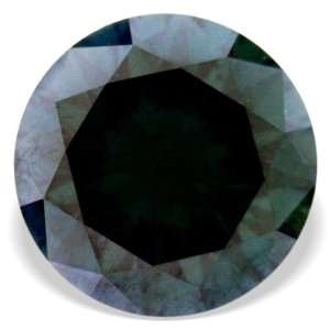  Forest Green Round Shape Natural Loose Diamond For Pendant Jewelry