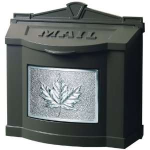  Gaines Leaf Design Wall Mount Mailbox   Metallic Bronze 