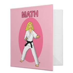  Martial Arts Girl School Notebook Binder Sports 