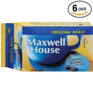 Maxwell House Original Ground Coffee, 11.5 Ounce Bags (Pack of 6)