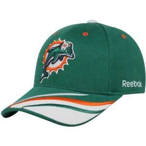  Reebok Miami Dolphins Aqua Collage Adjustable Hat Sports 