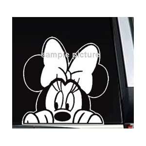  Minnie Mouse Peeking Car Truck Window Sticker Decal 