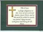 Pledge CROSSes verses poems JESUS Christian plaques