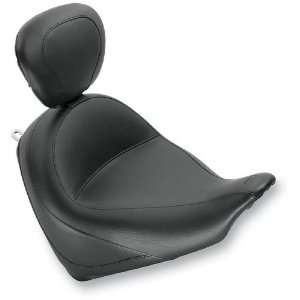 Mustang Honda Fury Solo Wide Touring Seat w/ Driver Backrest   15.5in 