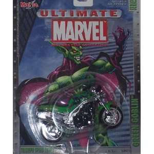  Maisto Ultimate Marvel Motorcycle   Green Goblin Triumph 