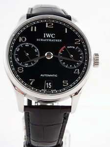 IWC Portuguese Automatic 7 Day Power Reserve Black Dial IW500109 