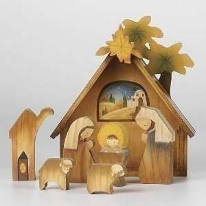   Pack of 2 Woodworks 8 Piece Christmas Nativity Sets