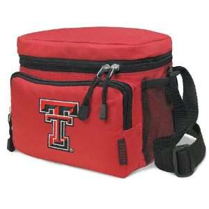 Texas Tech Lunch Box Cooler Bag Insulated Red TTU Red Raiders   Top 