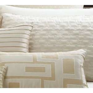  Hotel Collection Maze Quilted Standard Sham Ivory