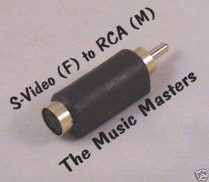 Video (F) to RCA (M) Video Adapter w/ Gold Connectors  