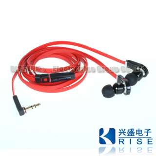 Red Black In Ear Earbud Headphone Earphones Headset for MP3 MP4 PC PSP 