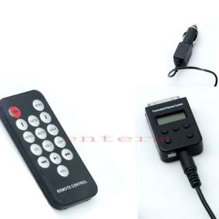   FM Transmitter & Remote control & Car charger for ipod system  