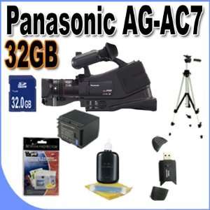  Panasonic AG AC7 Shoulder Mount AVCHD Camcorder W/32GB 