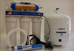 75GPD 6 Stage Reverse Osmosis RO DI Water Filter RCW7DT  