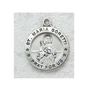  Sterling Silver Catholic Maria Goretti Patron Saint Medal 