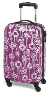 Samsonite Fashionaire Hardside Purple Flowers 24 Spinner Luggage 