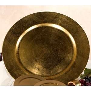  Charger Plates    Set of 8, 13 Gold Leaf Chargers 