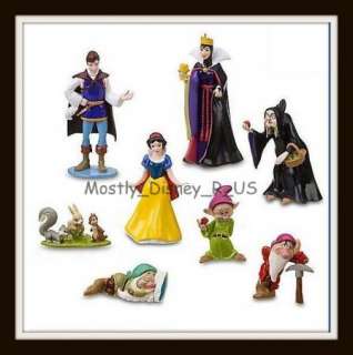   Princess Snow White and the Seven Dwarves 8 PVC Figure Playset New