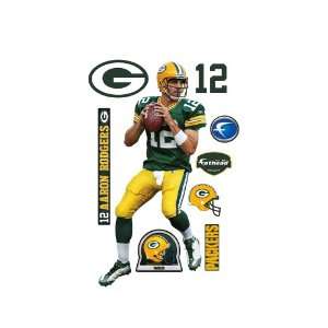  Fathead Aaron Rodgers Green Bay Packers Wall Decal: Sports 