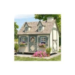  Small 4 x 6 Cape Cod Playhouse Kit with Floor Chimney Yes 