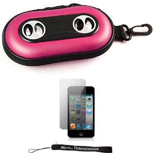 Pink Portable Hard Case Cover Shell with Integrated Speakers for New 
