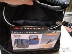   BUCKET HIGH SIERRA S5102 SNOWBOARD/SKI BOOT BAG/BACKPACK + BONUS GIFTS