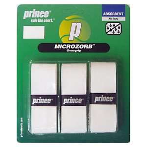 Prince MicroZorb Tennis Overgrip   White   3 per pack 